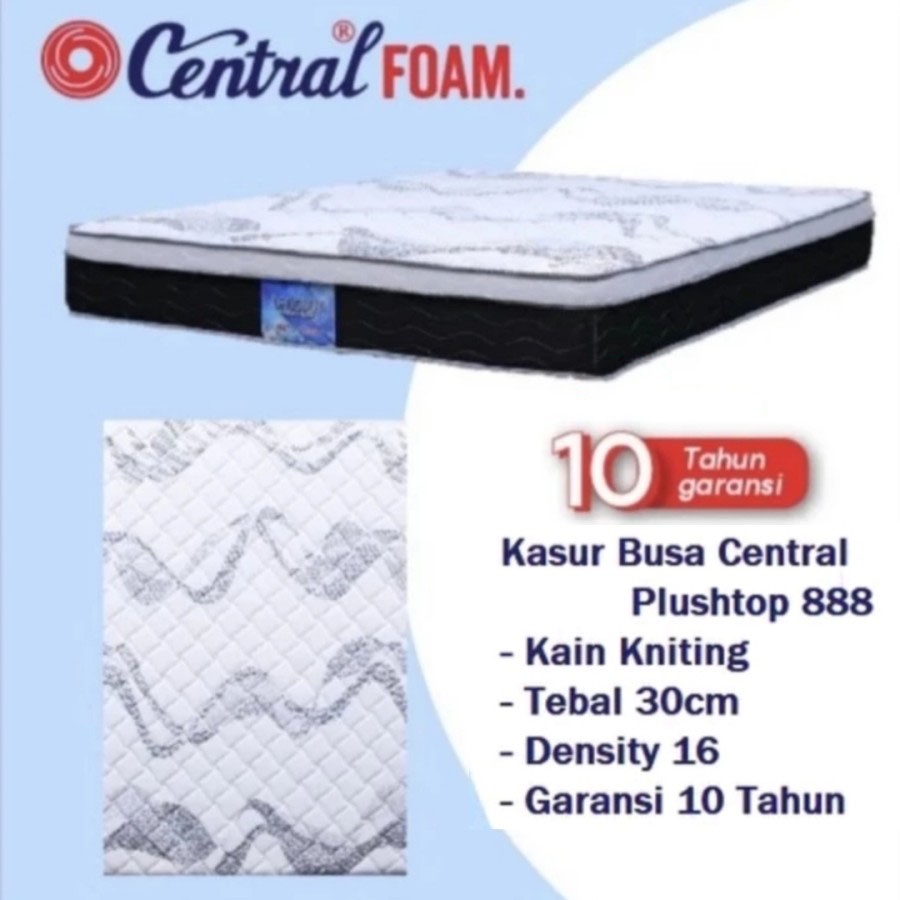 Kasur Busa 90-180x200 Central Plustop Tebal 30 cm Garansi 10 tahun Bandung