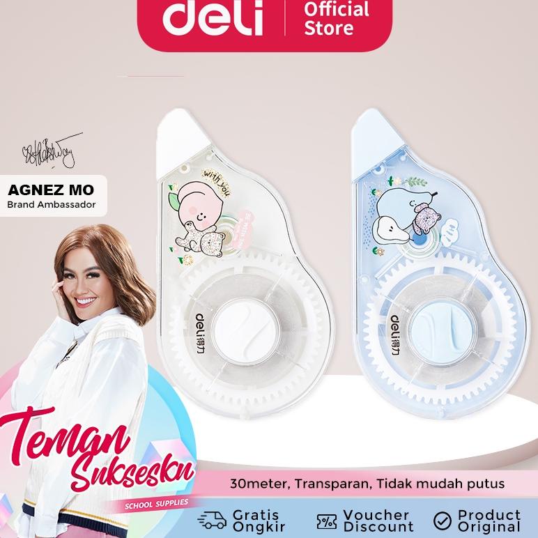 

AV81 Deli Correction Tape / Pita Koreksi Lucu 30 Meter Tidak Mudah Putus 71533 Readystock