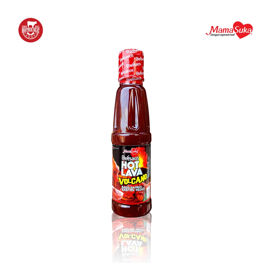 MamaSuka Delisaos Hot Lava Volcano Extra Pedas 160gr, Korean Taste Halal