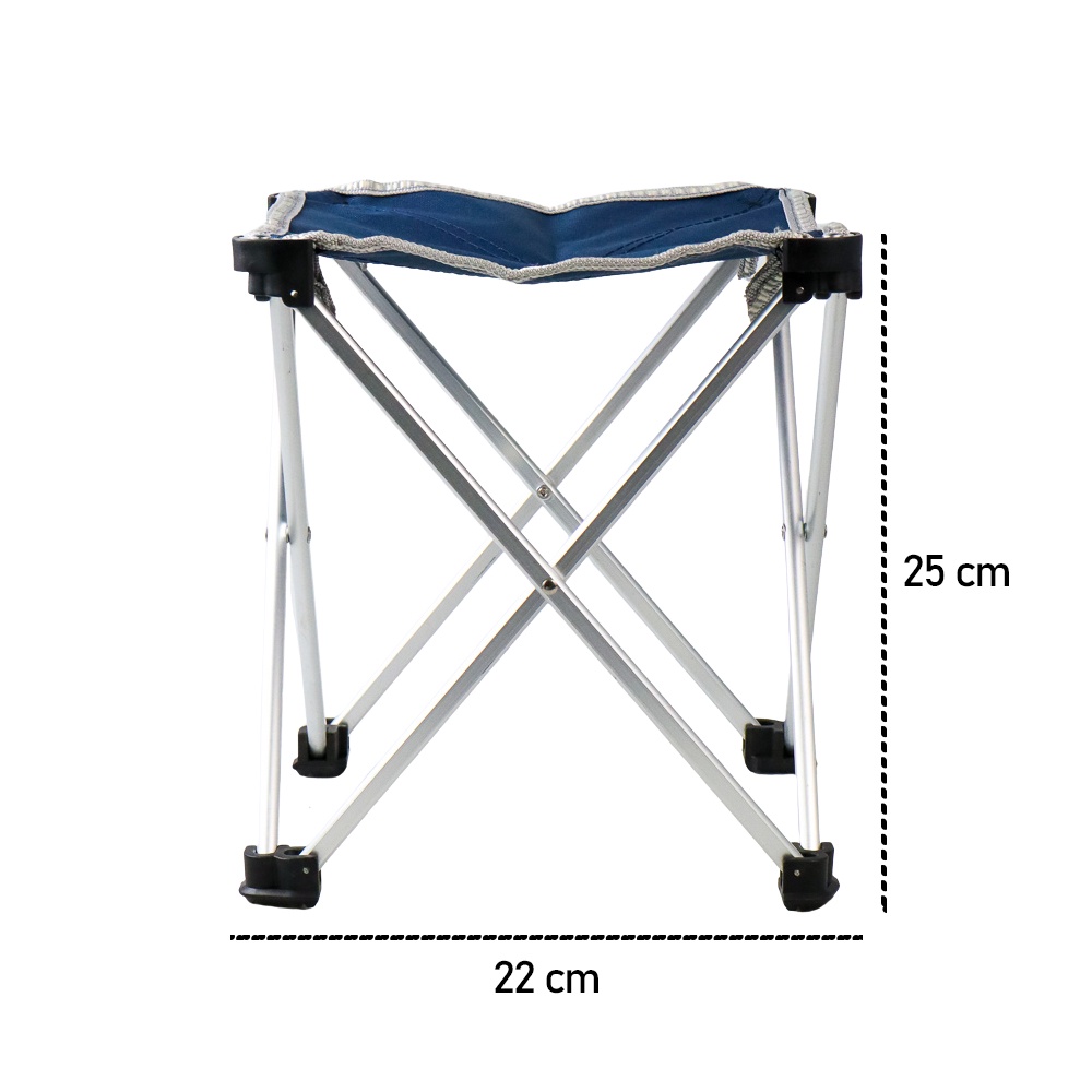 AEF Kursi Lipat Portable Memancing Outdoor Fishing Stool Chair - AE22 - Blue