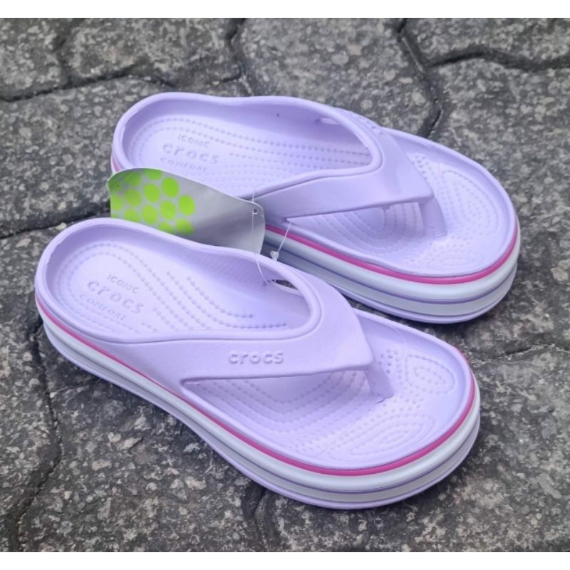 CROCS PLATFORM FLIP III FASHION SEMI WEDGES 3cm