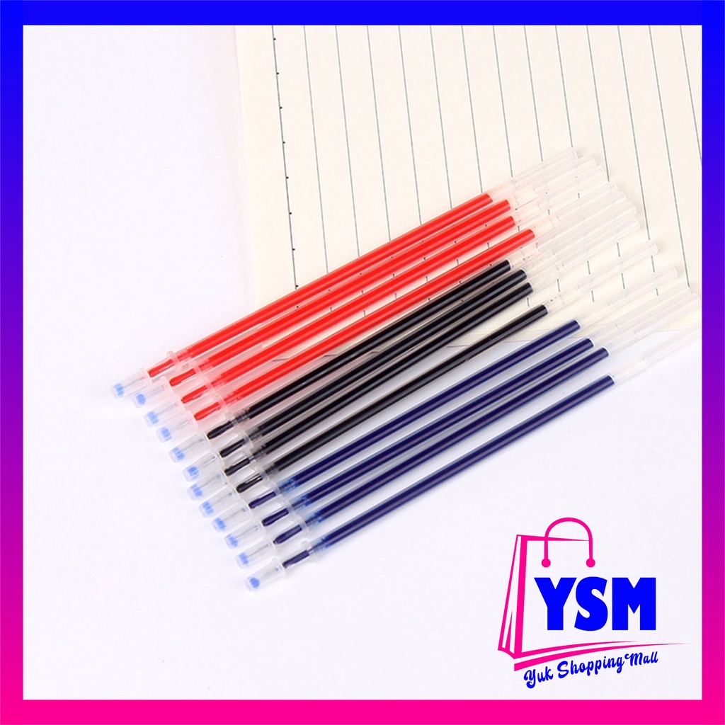 

YSM Refill Tinta Pulpen Gel Tinta Pena cair Isi Ulang 0.5mm Tinta Pulpen Warna Biru Hitam Merah Isi Ulang Pulpen Gel Murah