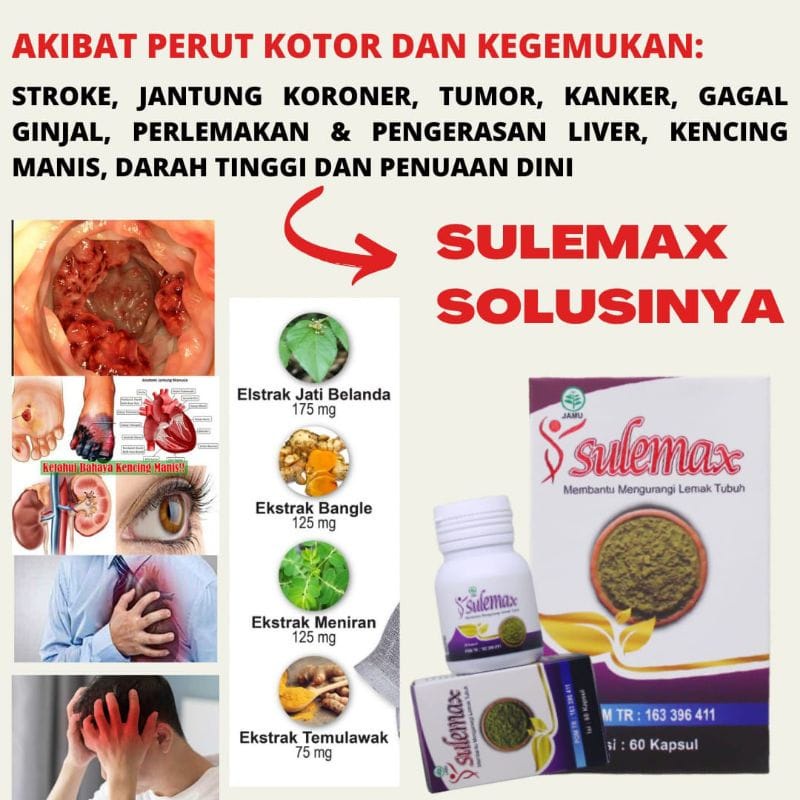 (COD) obat penurun berat badan/pelangsing tubuh super cepat,ampuh dan tanpa efek samping SULEMAX AMA