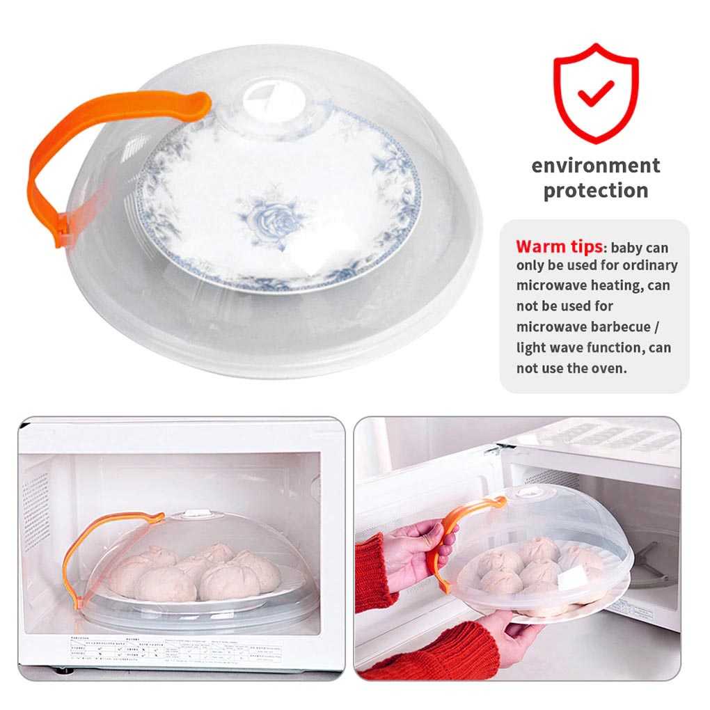 (BISA COD) FTIHSHP TEENRA Cover Penutup Makan Microwave Anti-Sputtering Heat Resistant - TW-295