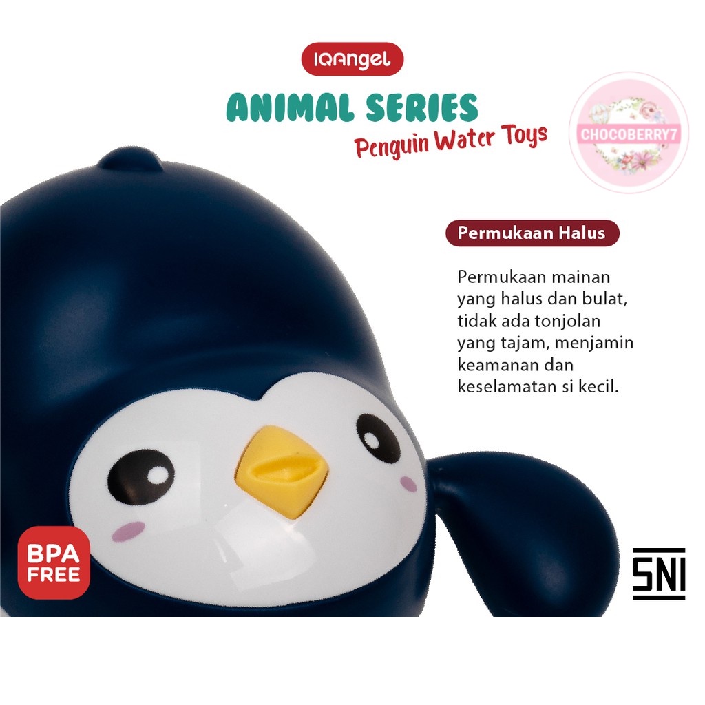 IQAngel Penguin Water Toys IQC01 / Mainan Mandi Bayi / Mainan Air Bayi Pinguin Berenang