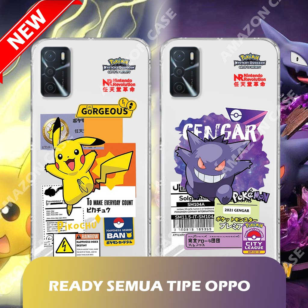 NEW Case Pikachu Petir For OPPO A16 A1K A37 A3S A5S A7 A12 F9 A11K A5 A9 2020 A33 A53 2020 A54 4G Ca