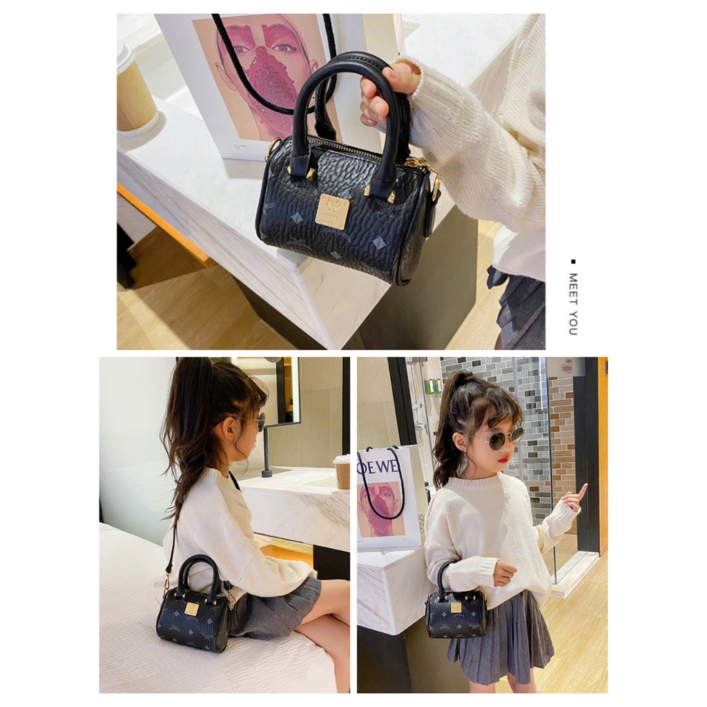 Tas Anak Selempang Perempuan Fashion Korea Kulit Mc Import