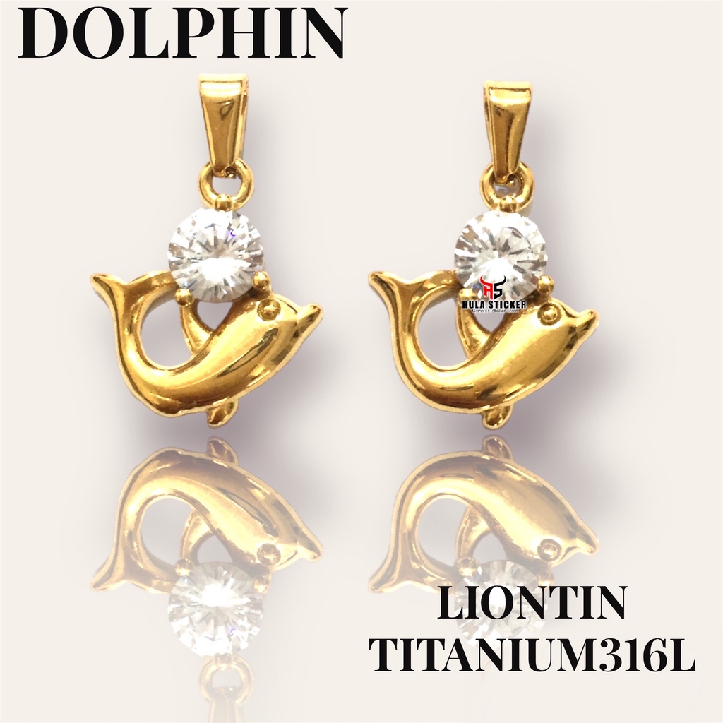 Kalung Liontin Gold Titanium Stainless Steel Premium