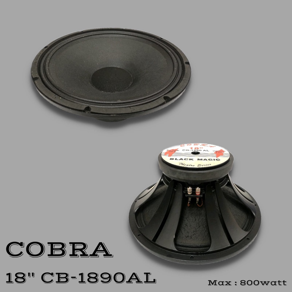 KOMPONEN SPEAKER COBRA CB-1890AL SPEAKER 18 INCH CB1890AL