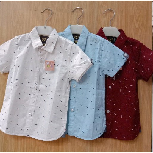 Kemeja Polo Pendek Laki Laki  Motif BL 110/014