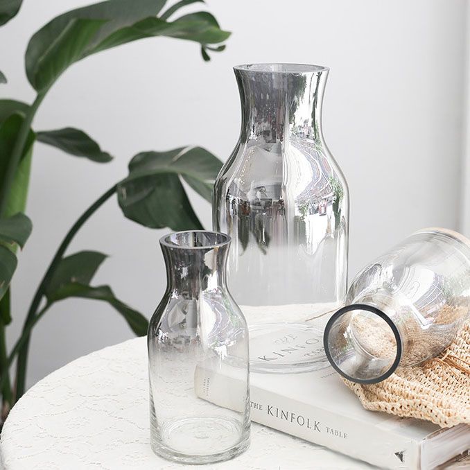 Vas Bunga Kaca Dekorasi Meja Lamaran Wedding Jordan Silver Vase