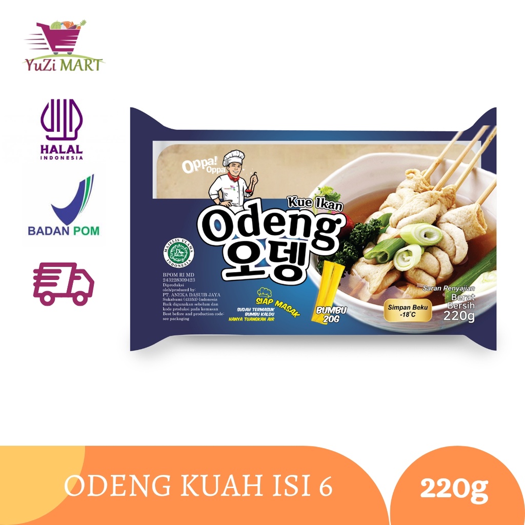 

Oden Odeng 6 Lembar Eomuk Korean Fish Cake 200g+Bumbu [ Halal ]