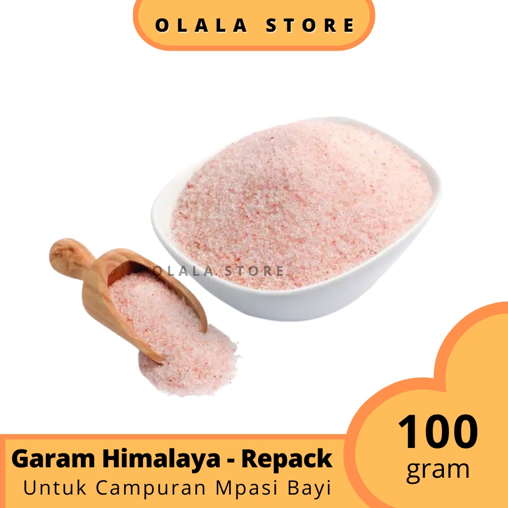 GARAM HIMALAYA 100 GRAM / HIMALAYAN PINK SALT KEMASAN REPACK / MPASI BAYI