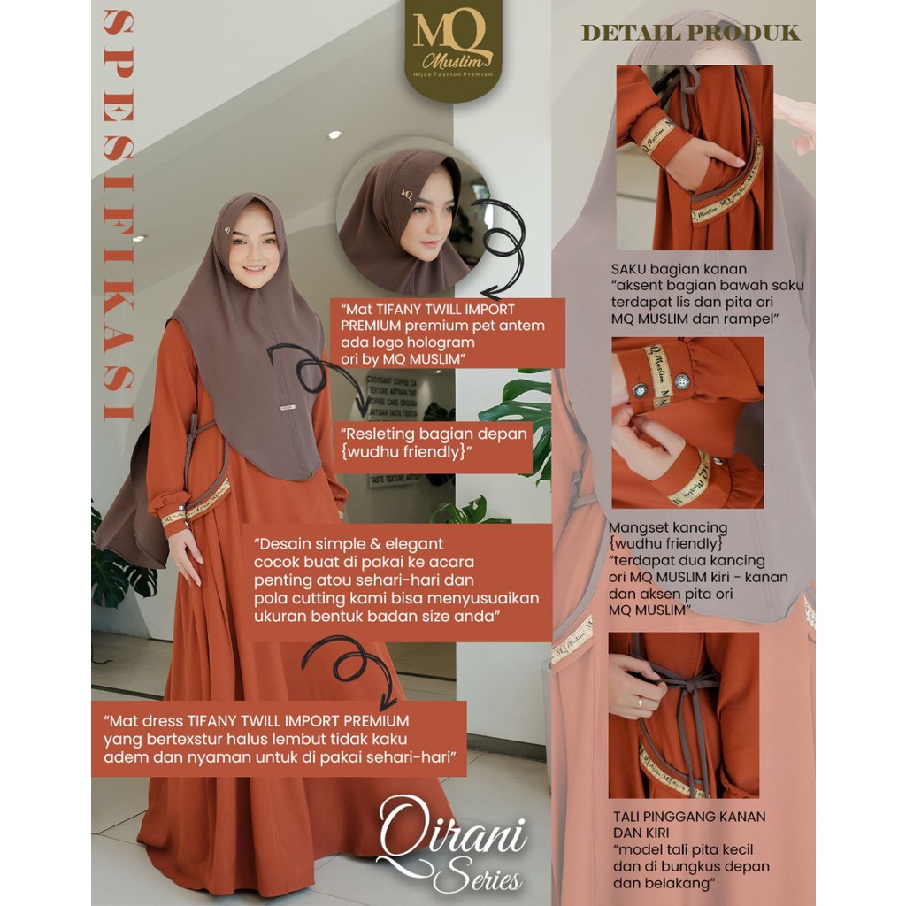 Gamis Dewasa Qirani Series Mom by MQ muslim