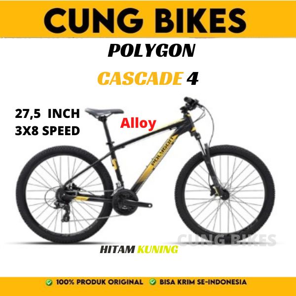 Sepeda Gunung MTB 27.5 Polygon Cascade 4
