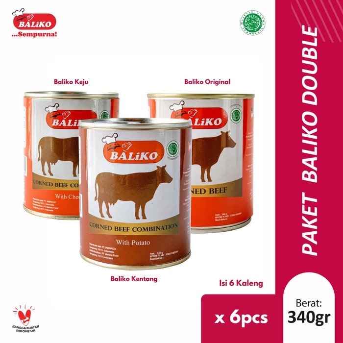 

BALIKO PAKET DOUBLE BUNDLE - KORNET SAPI 340GR - ISI 6PCS