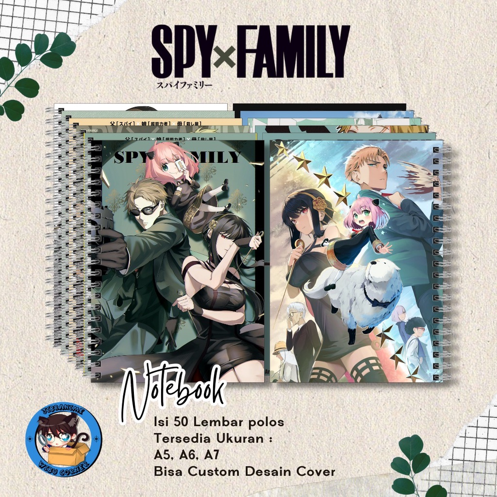 

note book spy x family / notebook spy x family / buku catatan