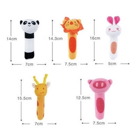 MAINAN TANGAN BAYI BUNYI BABY HAND RATTLE TOY STICK | FADHILAH SHOP BJB