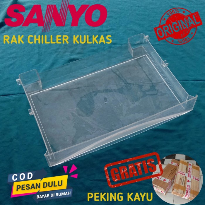 favorit] RAK PENAMPUNG AIR RAK DAGING DAN IKAN KULKAS SANYO 1 PINTU