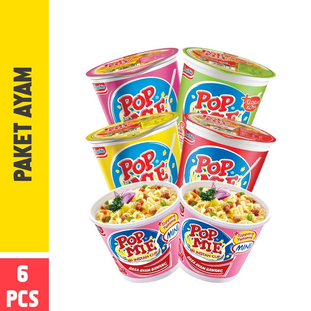 

[spin1] Pop Mie Paket Ayam 6pcs 376gr