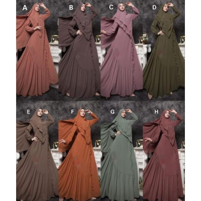 ORIGINAL Arshie series by Humaira syar'i/ Gamis ceruty Humaira syar'i Murah
