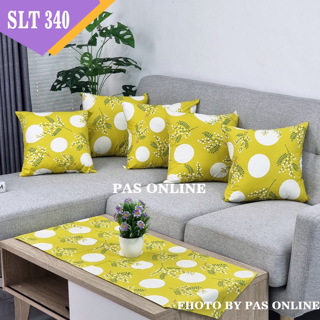 PAKET TAPLAK + SARUNG BANTAL SOFA 40X40