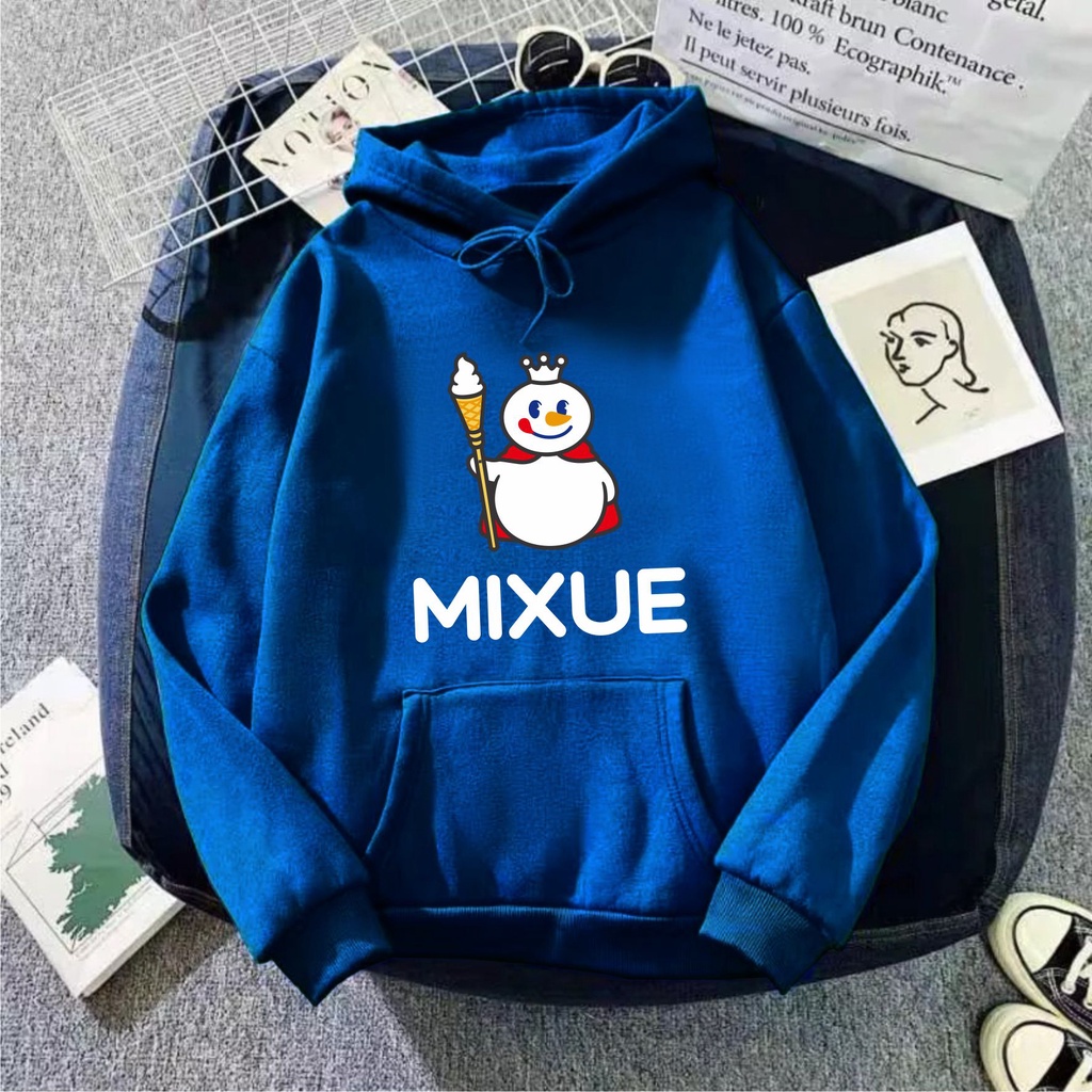 FenishaStore MIXUE ICE CREAM Viral Sweater Hoodie Wanita Size M-L-XL-XXL Bisa Bayar Ditempat COD