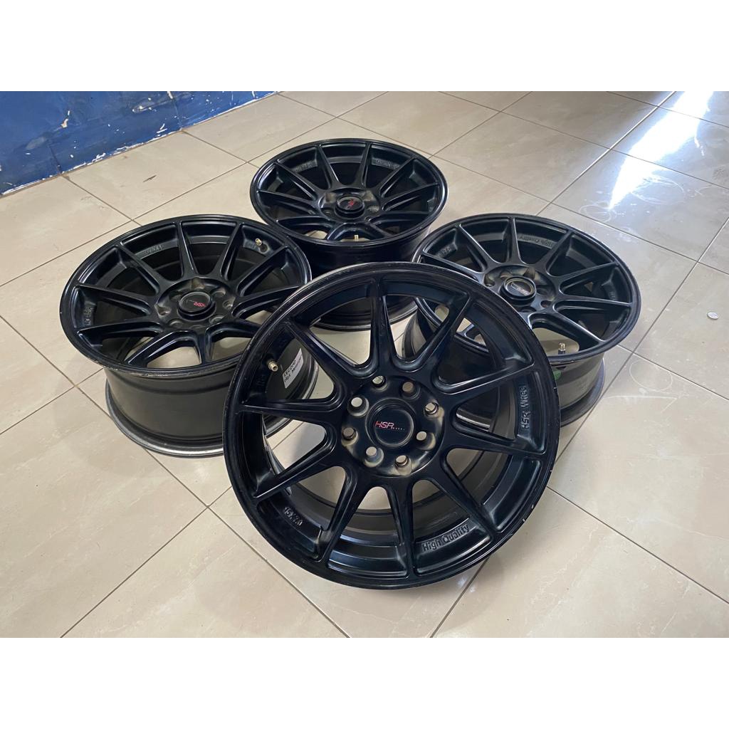 Velg Hsr shinjuku R15 Pcd4x100/114 black