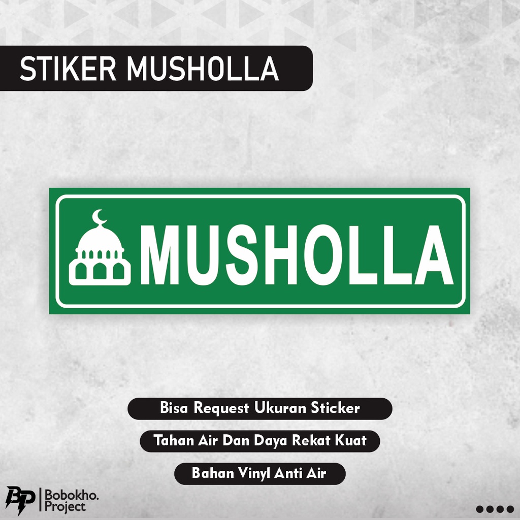 

Stiker Musholla / Sticker Mushala / stiker mushola / stiker sholat / Stiker Shalat / sticker tempat ibadah