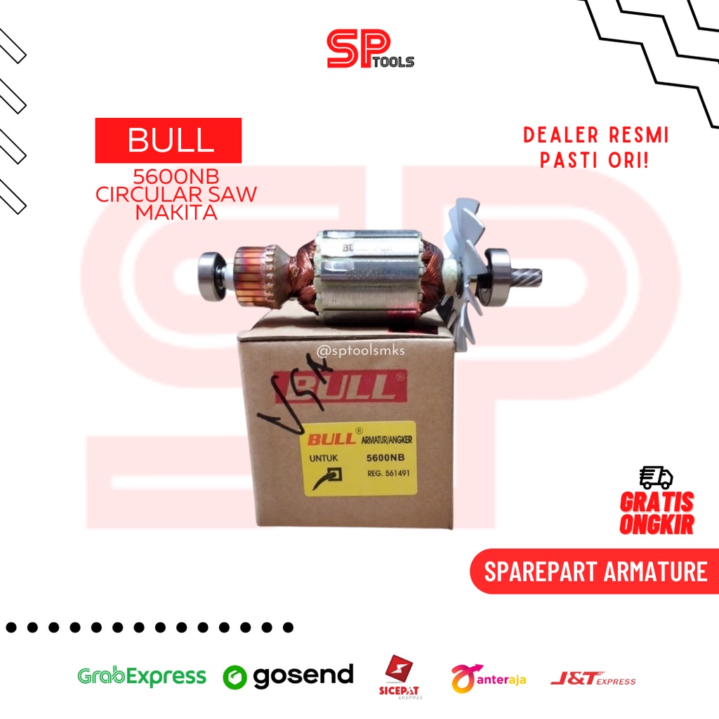 ARMATURE / ANGKER / ANKER GERGAJI CIRCULAR SAW 5600NB / 5600 NB BULL