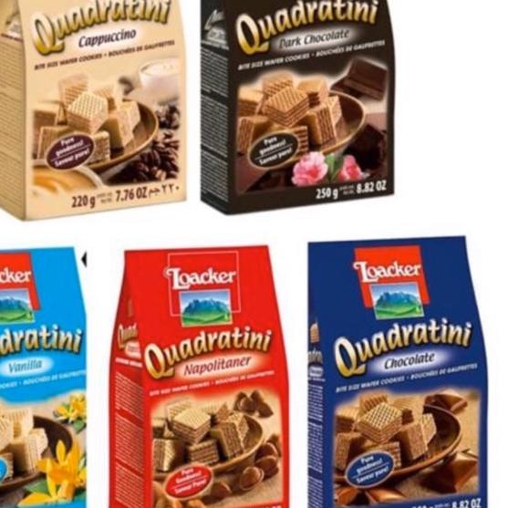 

➸ Loaker Loacker Quadratini 250gr 250 gram ❆