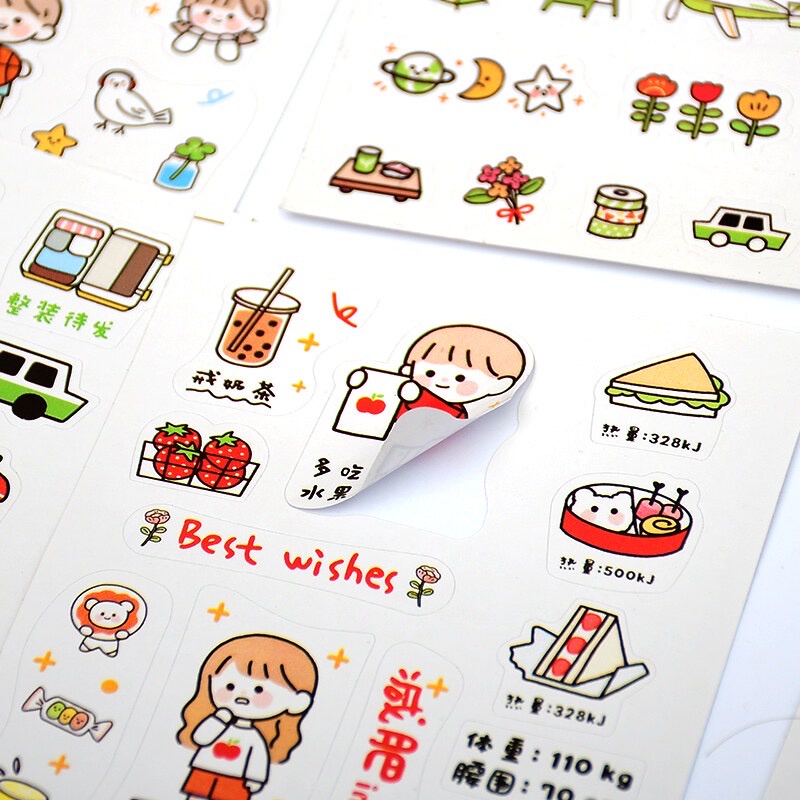 

STIKER DIARY LUCU TEMPELAN STIKER MOTIF BUAT CASE DIY/BOTOL/GELAS/PAJANGAN