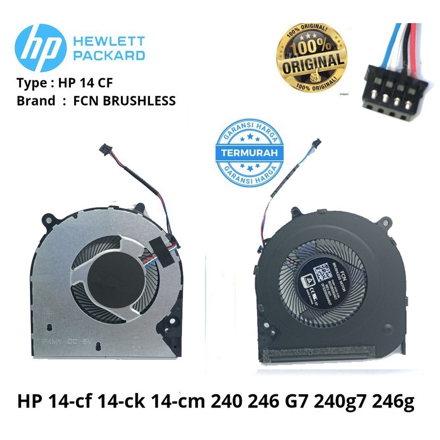 Fan Processor HP 14-CF 14S-CF 14-CK 14-CM 14S-CR 14S-DK 14S-DP