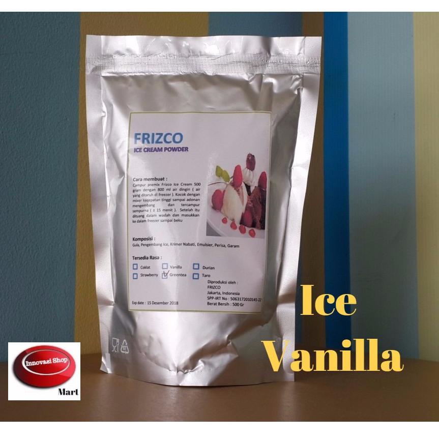 

[spin1] VANILLA Ice Cream Frizco Instant Powder 500Gr Frisco Bubuk Es Krim hard ice cream VANILA