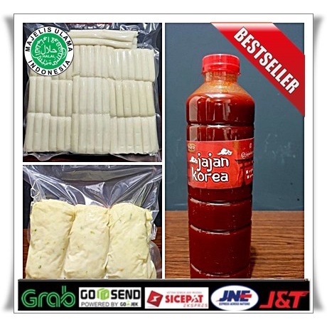 

[Ready-Stock]Cod PAKET Keluarga - Topokki 1 Kg + Odeng 1 Kg + Saus 500 ml - PAKET 4