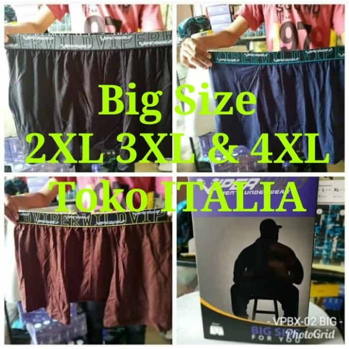 Celana dalam Pria Boxer Viper BIG SIZE Jumbo
