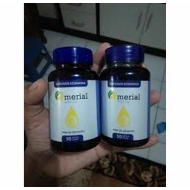 100% ORIGINAL Merial Fish Oil Suplemen Kesehatan & Obat Kolestrol