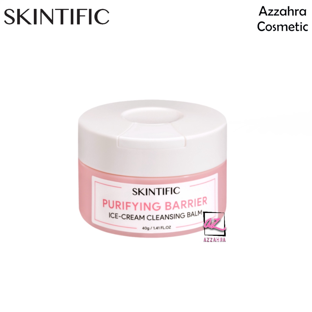 SKINTIFIC Purifying Barrier Ice Cream Cleansing Balm 40g - Make Up Remover【BPOM】