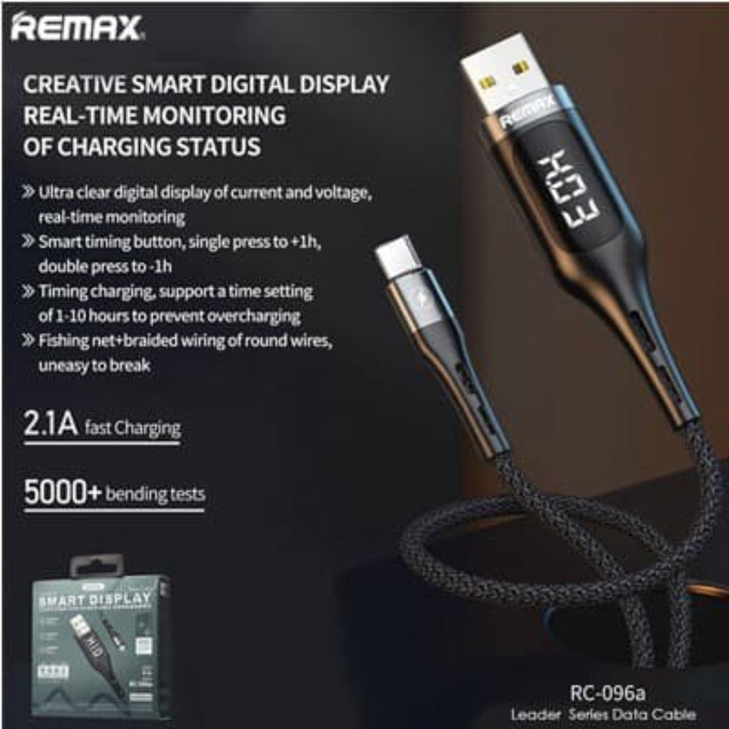 KABEL TYPE C REMAX LEADER SMART DISPLAY 1.2M RC-096A
