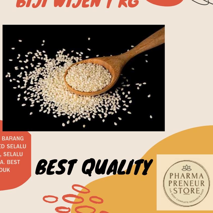 

☞ BIJI WIJEN WHITE SESAME 1 KG NO. 1 BEST QUALITY MURAH BANGET!!! ♦