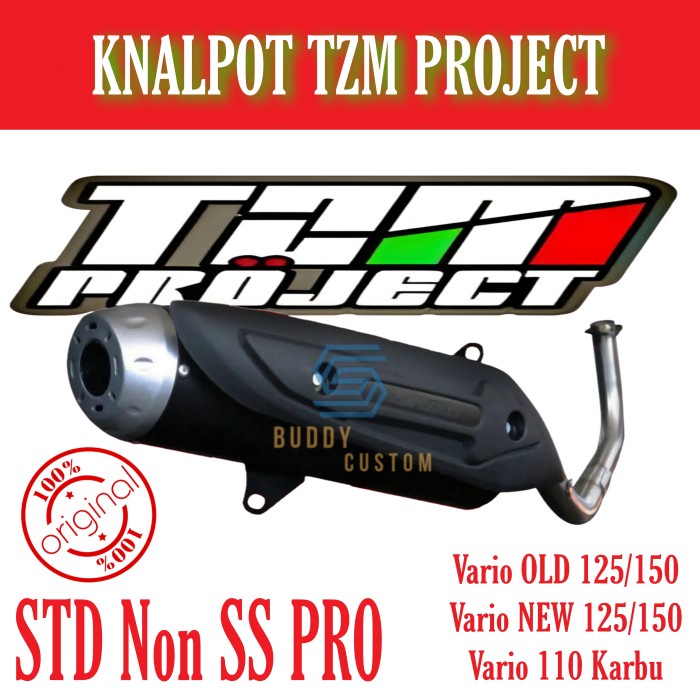 Knalpot Tzm Project Vario Old 125/150/160 Knalpot Racing Tzm Vario