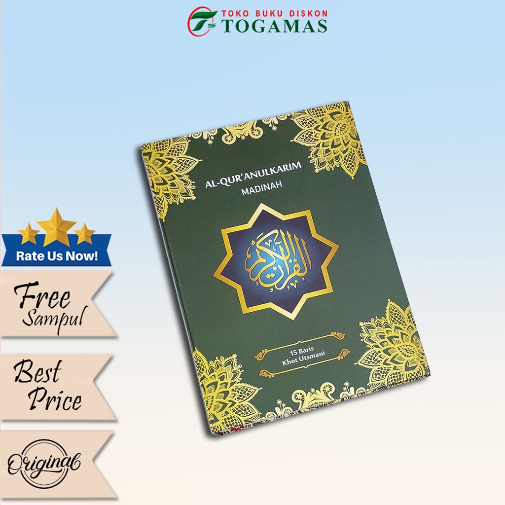 Al-Quranulkarim Madinah 15 Baris Khot Utsmani Jumbo