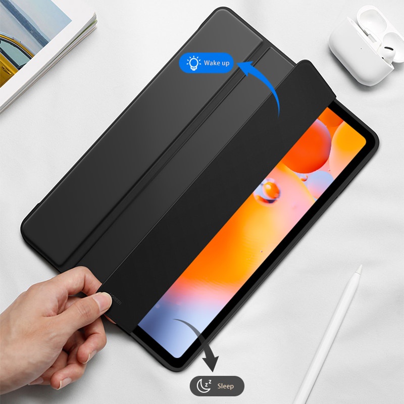 Smart Case Redmi Pad Redmi Pad SE Xiaomi Pad 5 Xiaomi Pad 6 inch Case Stand Flip Bahan Kulit Silicone Magnetik