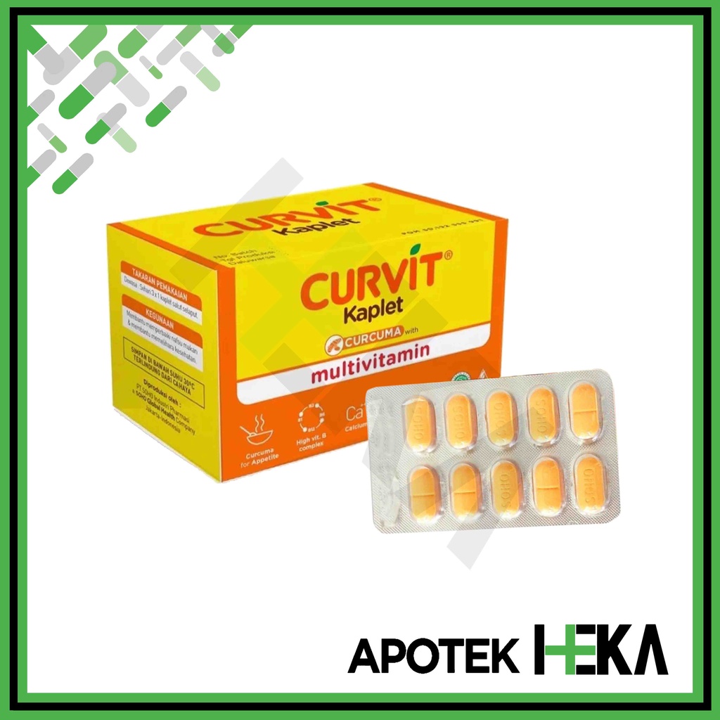 Curvit Kaplet Multivitamin Nafsu Makan Box isi 5x10 Tablet (SEMARANG)