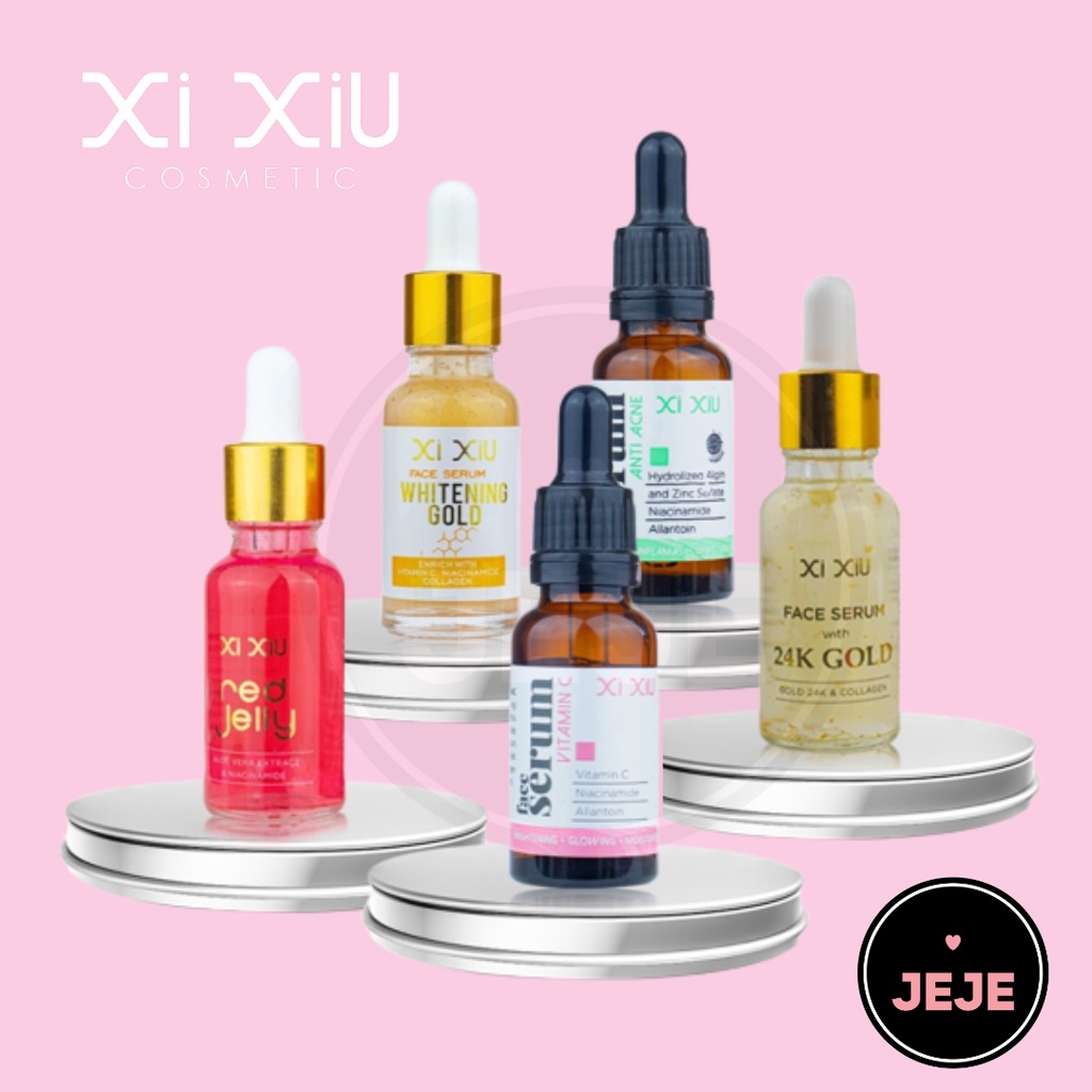 XI XIU Face Serum | Whitening Gold Anti Acne Vitamin C Red Jelly 24k Gold Xixiu