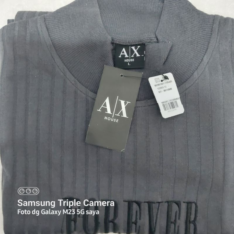 T Shirt Kaos Lengan Panjang AX House Brand Mall Ramayana Full Label & Real Picture