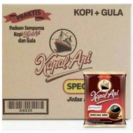 KAPAL API MIX 1 DUS ISI 120 PCS / KOPI + GULA