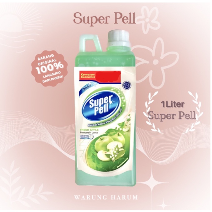 Super P*ll Apel Repack 1 Liter Sabun Cair Pel Lantai — Pembersih dan Pewangi
