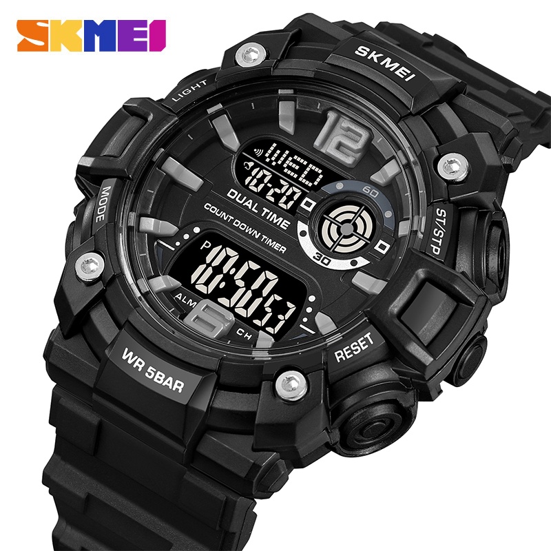 SKMEI 2018 Jam Tangan Pria Digital Anti Air 5 Bar WATCHKITE WKOS