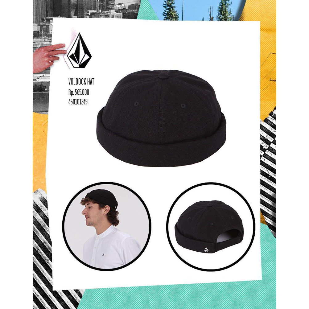 RAYSURF VOLCOM TOPI PRIA 450101249 ORIGINAL